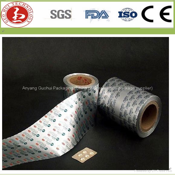 Pharmaceutical aluminum blister foil for package