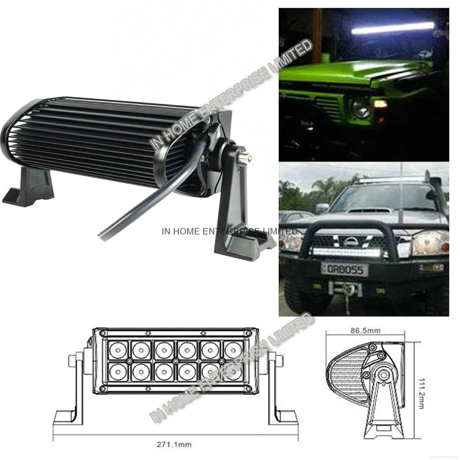 36W 3600 LM LED Led Driving Lights Automotive Led Work Lights IP67 Waterproof  2