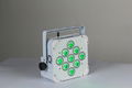 12000 MHA Battery Powered Wireless DMX 9 lens 3W RGB 3in1 LED Flat Par 