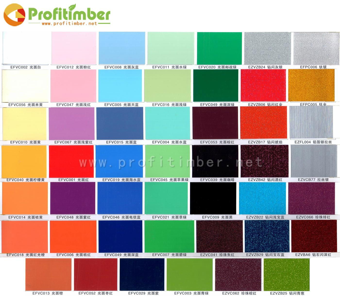 PVC Mdf Board/ 4'*8'/6'*9' Thickess 9-25MM Wood Fiber 5