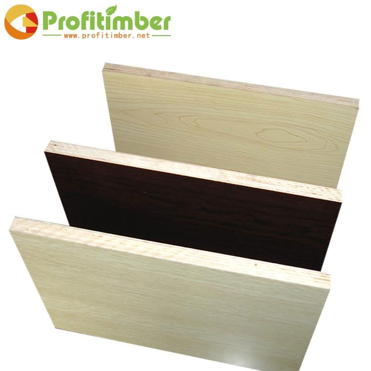 High Density Colored Veneer Melamine Coated Plywood 5