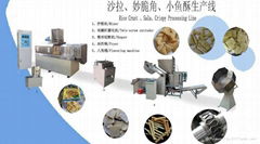 Fried b   les rice crust processing line