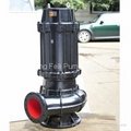 WQ QW submersible sewage water pump for waste water treatment