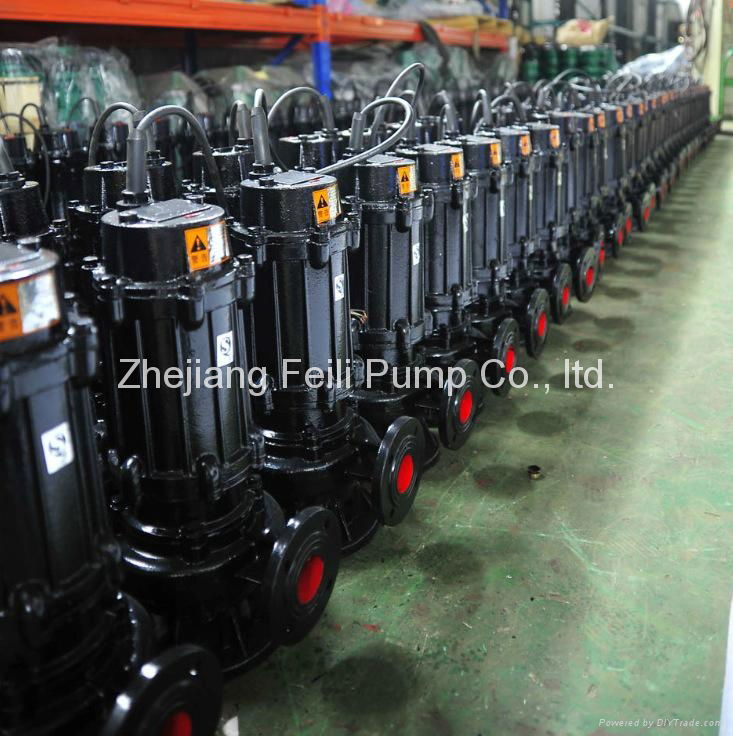 WQ QW submersible sewage water pump for waste water treatment 4