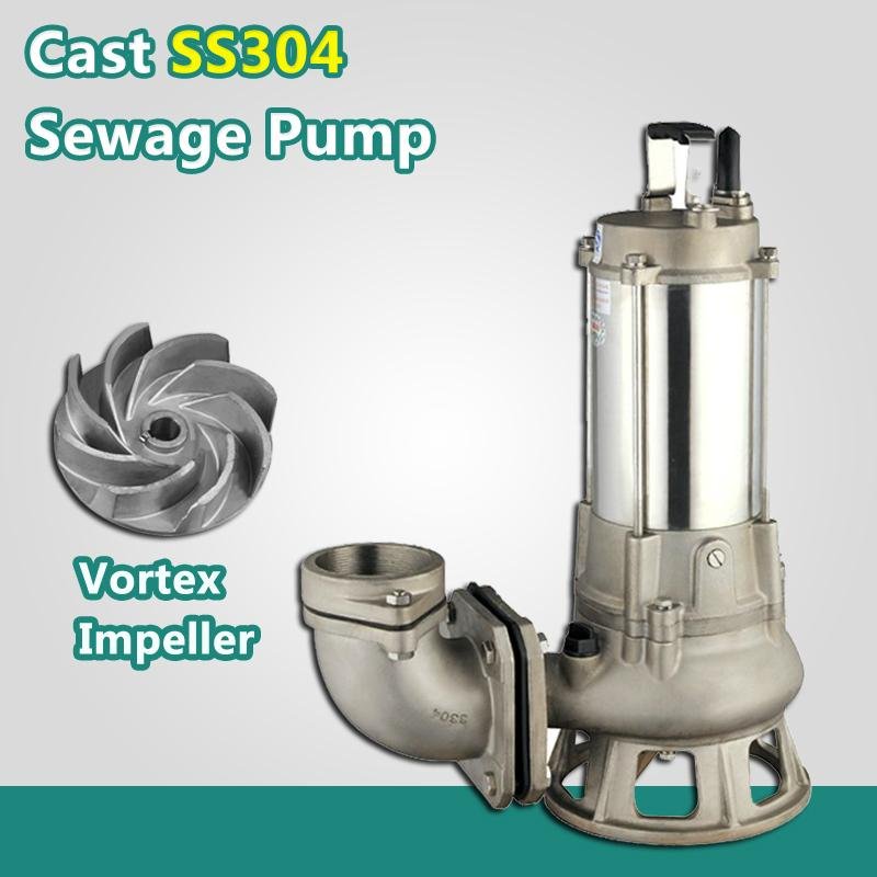 2015 new product stainless steel submersible sewage water pump with