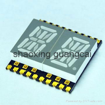 0.56“ 2 digit ultra thin blue light chip smd display GD5621AB 3