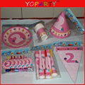 baby girl kids birthday theme paper