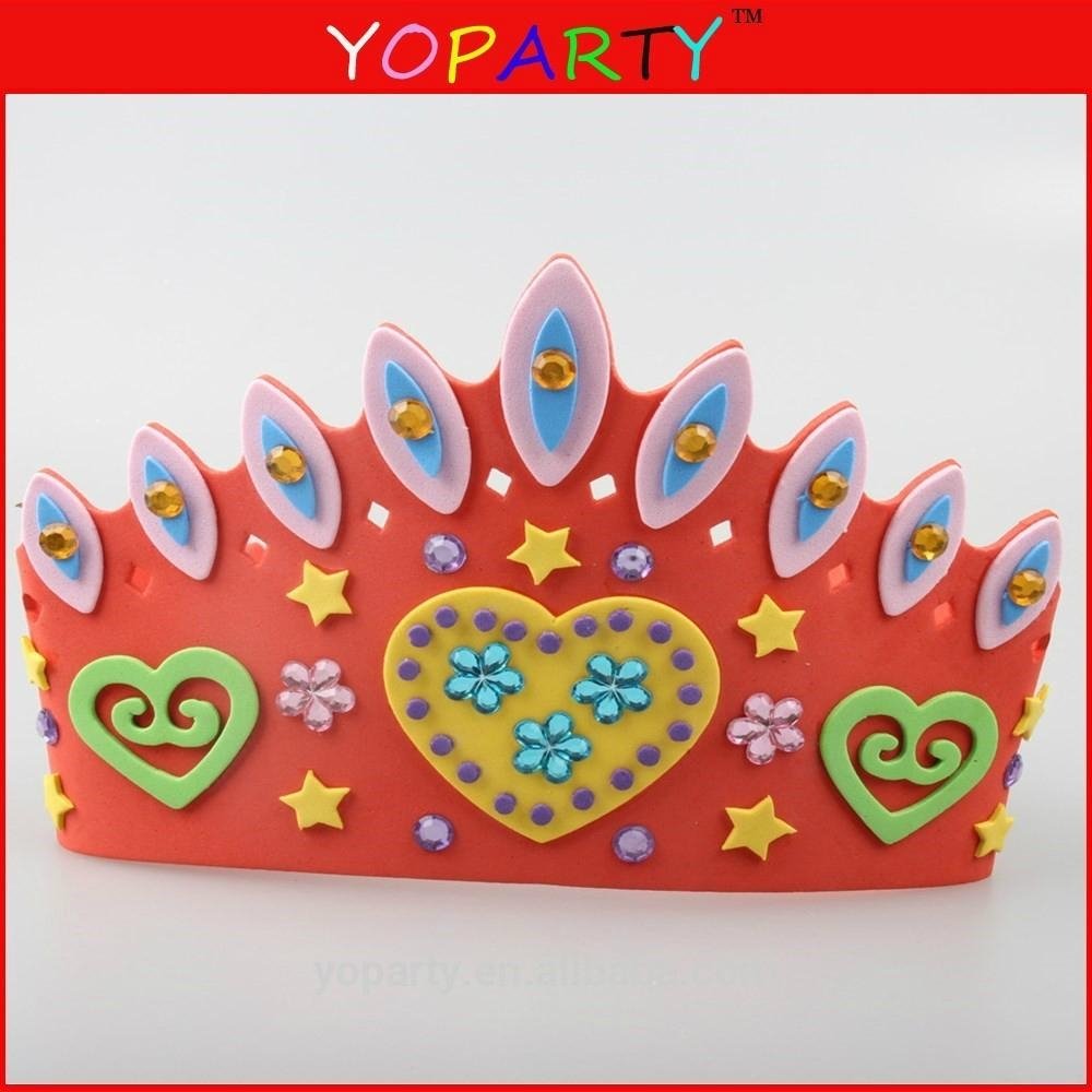 girls boys kids party DIY easter handicraft Children princess EVA foam crown 2