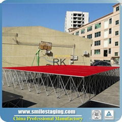 Folding stage platform,  wooden stage platform mobile stage for sale