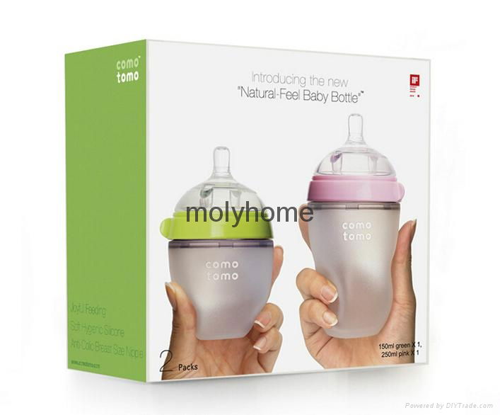 2015 Similar comotomo full silicone baby feeding bottle best price