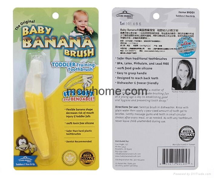 Baby Banana Bendable Toddler Teether Silicone Pacifier