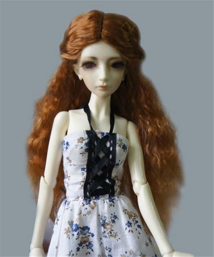 	The Princess Wave Wigs for BJD Dolls Fashionable Synthetic Mohair Long Doll Hai