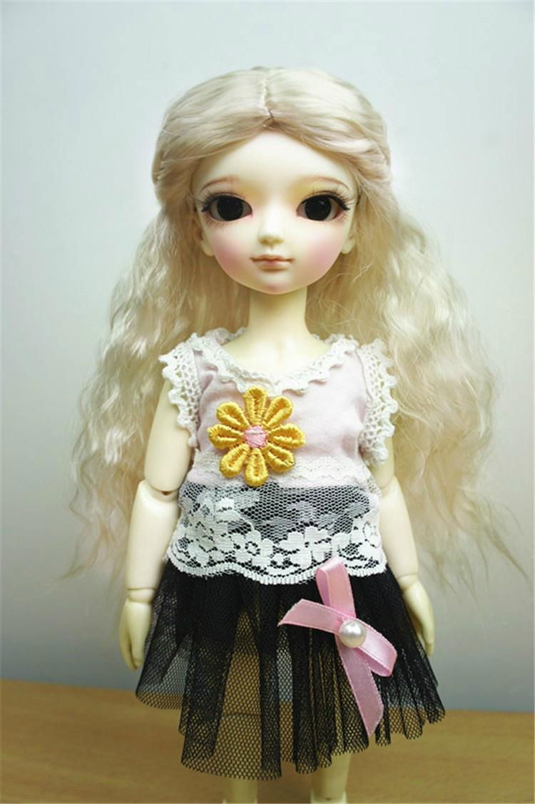 	The Princess Wave Wigs for BJD Dolls Fashionable Synthetic Mohair Long Doll Hai 2