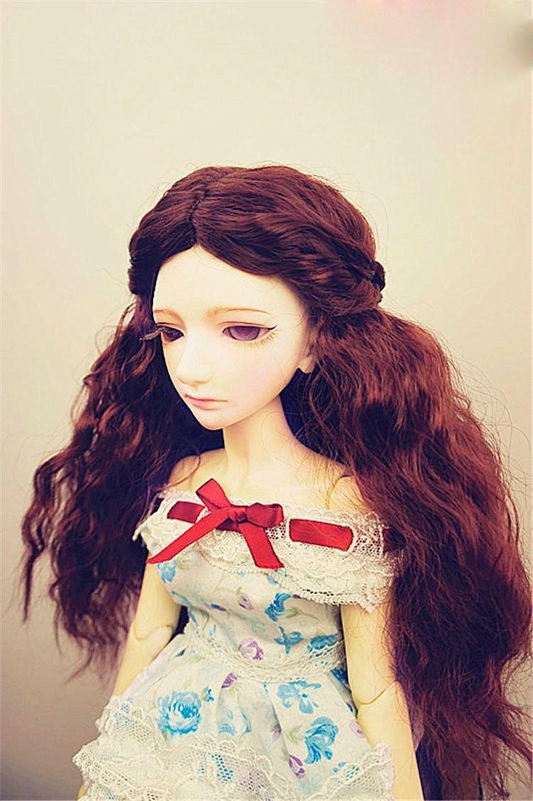 	The Princess Wave Wigs for BJD Dolls Fashionable Synthetic Mohair Long Doll Hai 5