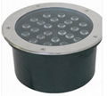 24W Led Underground Light round For Step