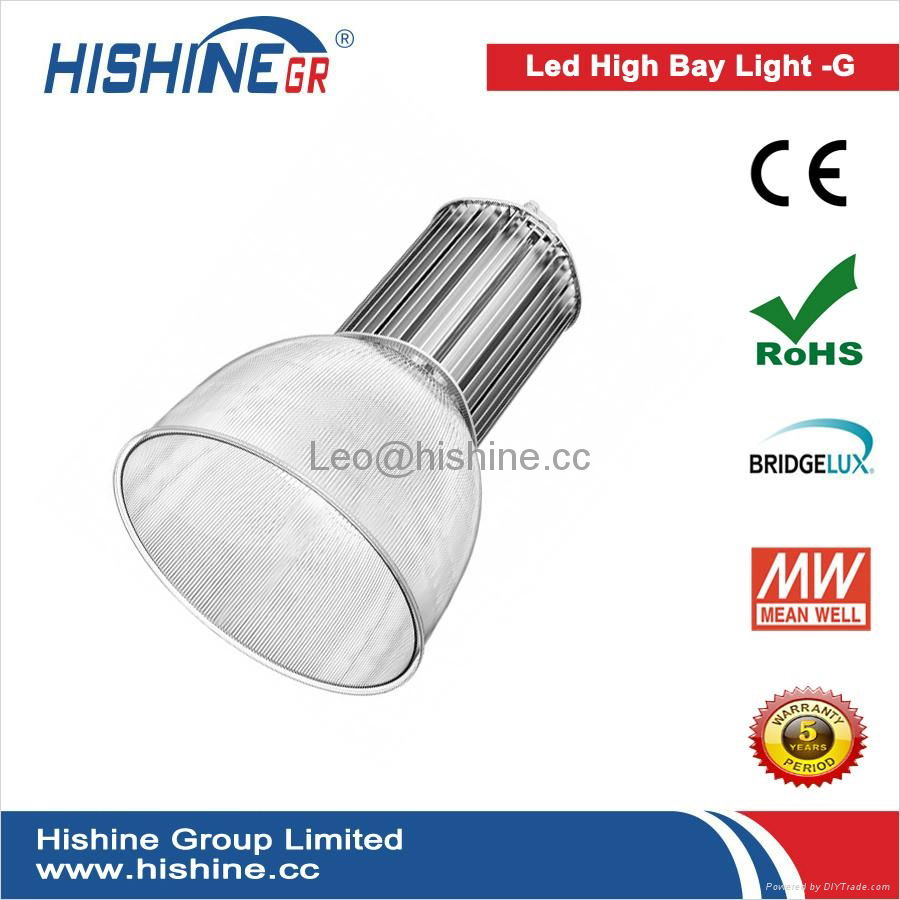 120lm/W 5 Years Guarantee New Design Heat Sink Reflector 150W LED High Bay Light 2