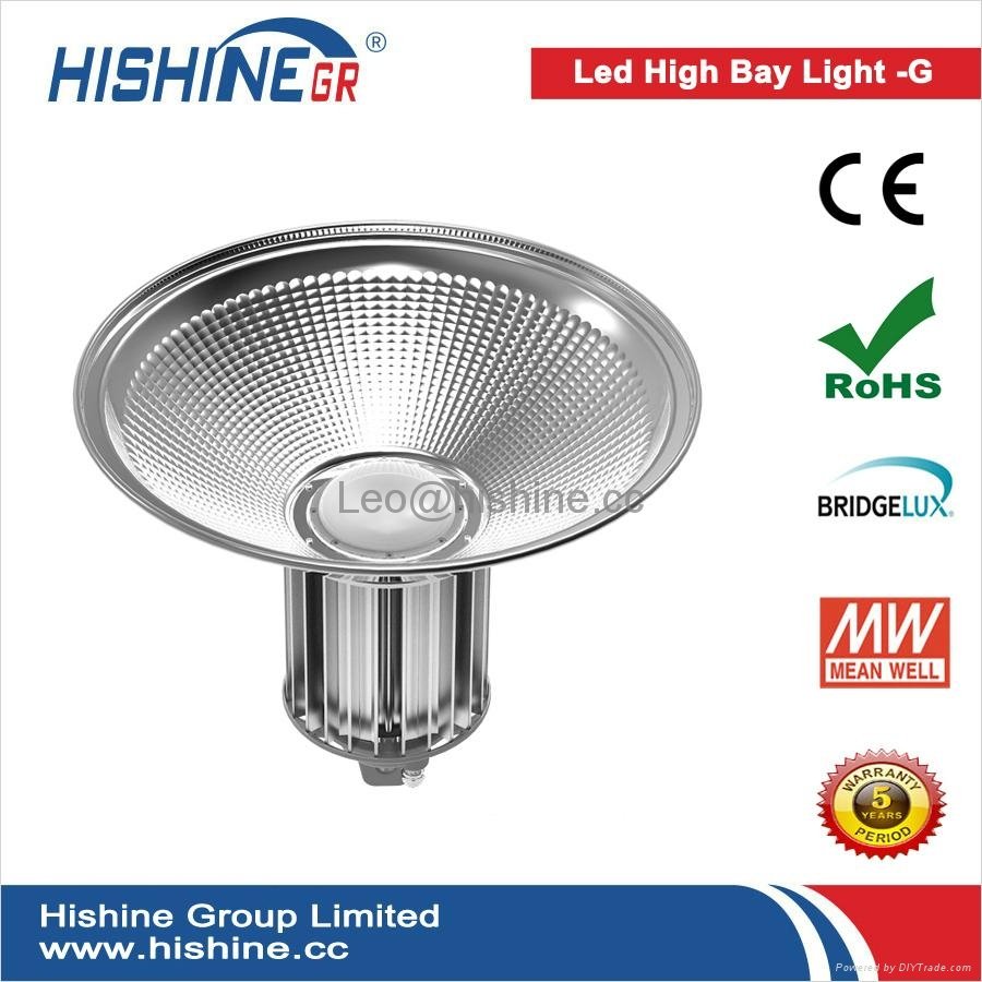 120lm/W 5 Years Guarantee New Design Heat Sink Reflector 150W LED High Bay Light 3