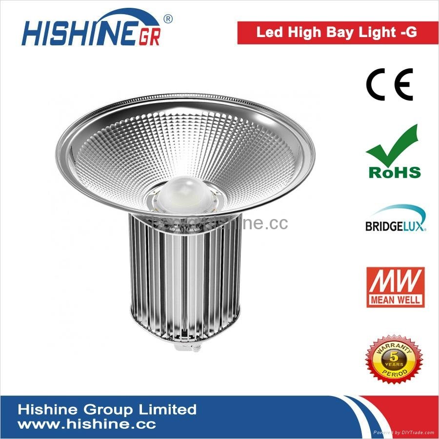 120lm/W 5 Years Guarantee New Design Heat Sink Reflector 150W LED High Bay Light 4