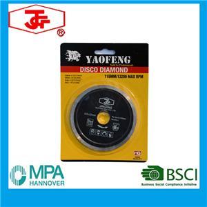 105mm Hot Pressed Continuous Rim Diamond Saw Blade