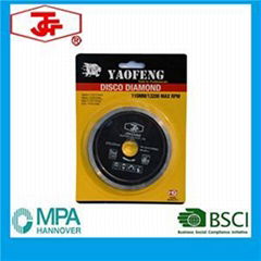 105mm Hot Pressed Continuous Rim Diamond Saw Blade