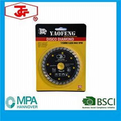 115mm Turbo Diamond Saw Blade Hot Pressed