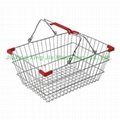 metal shopping baskets with handles GWL-01 400*280*200 1