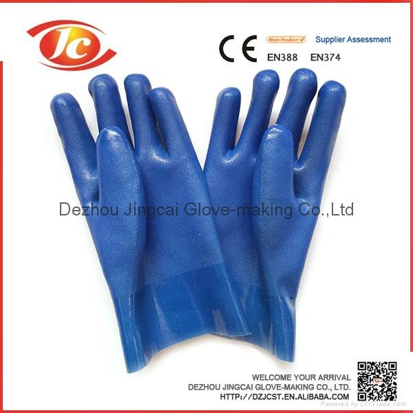 PVC Fully Dipped Chemical Industrial Safety Gloves with CE 2