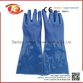 blue sandy pvc gloves for hot marketing