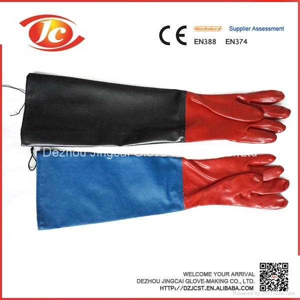 safety gloves sleeve long cuff 3