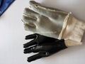 black single dipped smooth finished Working gloves for kintting wrist 4