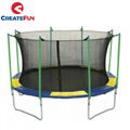 CreateFun 12ft Commercial Outdoor Trampoline With Enclosure 1