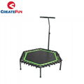 CreateFun Indoor Hexagonal Fitness Trampoline 1