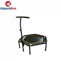 CreateFun Indoor Hexagonal Fitness Trampoline 4