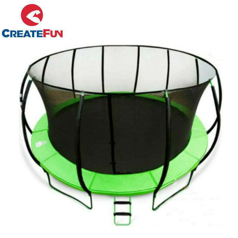inflatable trampoline with net