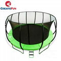 CreateFun Round Fiberglass Trampoline With Safety Net