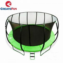 CreateFun Round Fiberglass Trampoline With Safety Net