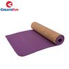 CreateFun non slip TPE cork yoga mat 4