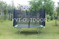 rectangle trampoline with enclosure