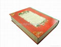 Book shape metal tin box for cookie  2