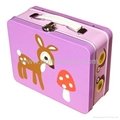 School use metal lunch tin box for kids 1