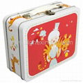 School use metal lunch tin box for kids 2