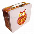 School use metal lunch tin box for kids 3