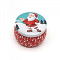 Bowl shape tin box round candle tin holder