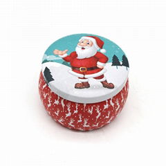 Bowl shape tin box round candle tin