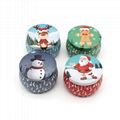 Bowl shape tin box round candle tin holder