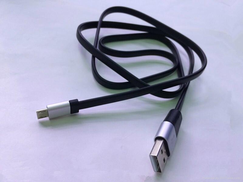 flat iphone 5 usb cable with usb cable NMUSB005 Nanming (China