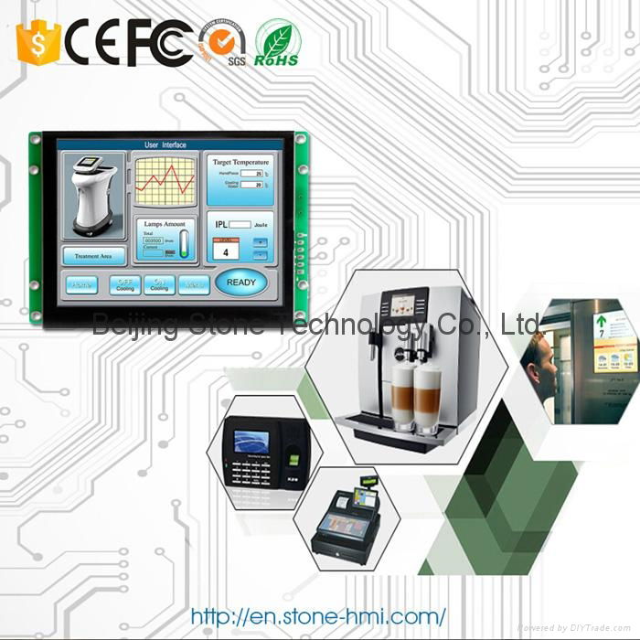 industrial touch screen 5.6" monitor with RS232 interface