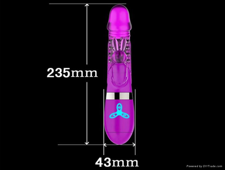 Female Masturbator Rotating Vibrating Dildo G Spot Rabbit Vibrator Sex 