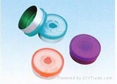 Contact lenses aluminum plastic lids caps flip off caps lids