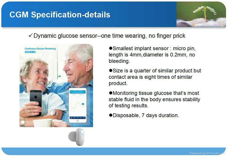 smart continuous glucose monitor with bluetooth 5